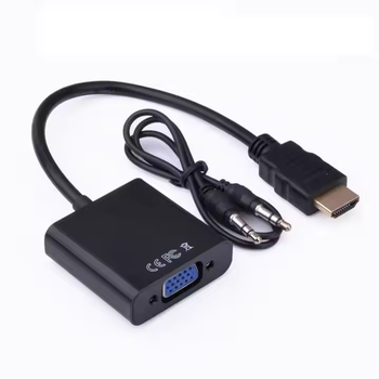 Адаптер HDMI-VGA + Audio, переходник для монитора, проектора, ТВ, Т2