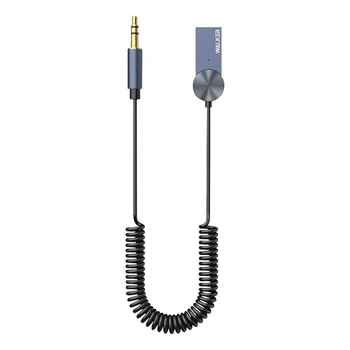 Беспроводной аудио ресивер WALKER BTA-710 Car Receiver to AUX 3.5мм Bluetooth Grey