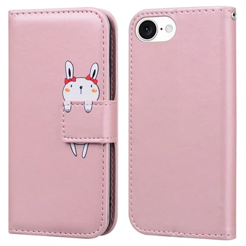 Чехол-книжка Animal Wallet для Apple iPhone 16e Rabbit