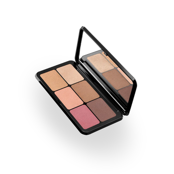 Палетка для макияжа лица Kiko Milano Irresistible Total Look Face Powder Palette(02 Medium Dark), 6*1г (8059385014449)