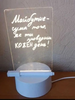 Нічник планер світлодіодний 100 лм 4 Вт 5 В Plutus-Quinn USB 95*40 мм, акриловий, з теплим свіченням