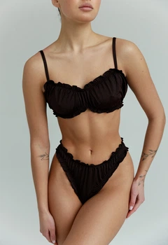 Ліф Жіночий Стаф Темно Коричневий Однотонний Базовий Staff Ola Dark Brown XS (380140)