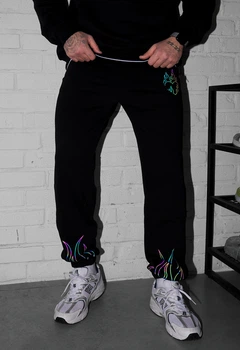 Спортивні штани Staff clo heart & fire reflective L