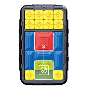 Портативная интерактивная яркая игра-головоломка Ummi Sliding Puzzle - более 100 задач для логики и внимания