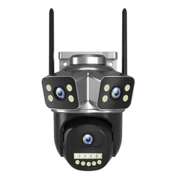 IP камера видеонаблюдения RIAS 3L-R1 v380Pro APP 4G 3 объектива 2MP+2MP+2MP уличная Black (3_07834)