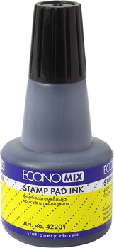 Фарба Economix штемпельна 30 мл. чорний (E42201-01)