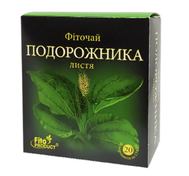 FitoPRODUCT Фіточай №44 Подорожника листя 1,5г 20 пак