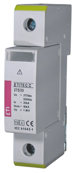 Ogranicznik przepięć ETI C275/20 230 V 20000 A (2000508614288)