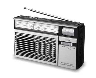Радіоприймач Bluetooth YUEGAN YG-218BT – всехвильовий AM/FM/SW, MP3 з USB/TF, акумулятор 18650, висувна антена