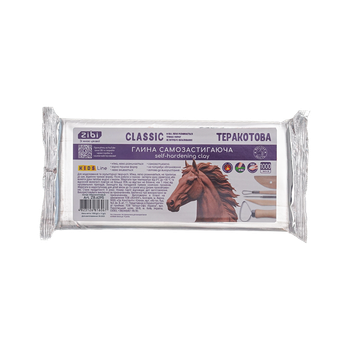 Глина самозастывающая ZiBi Classic 1 кг терракотовая (ZB.6295)