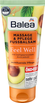 Крем-бальзам для ніг з авокадо Balea Feel Well Massage & Foot Care Balm 100 мл