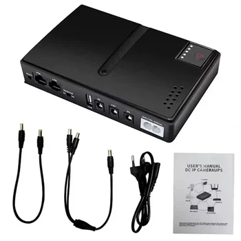 ИБП (UPS) DC1018L POE под сменные АКБ 18650 (4 шт, БЕЗ АКБ), Design 2, Black