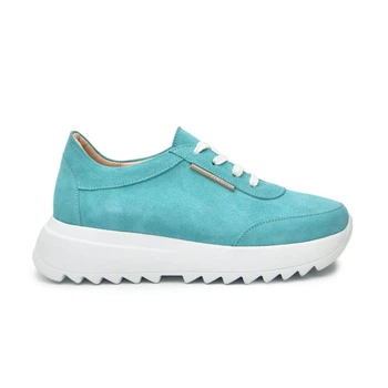 Женские кроссовки ITstyle замшевые Голубые 38 (506455)