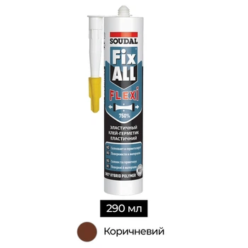 Клей-герметик SMX-полімер 290 мл коричневий [000020000000080004] FIX All Flexi Soudal