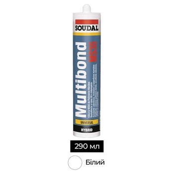 Клей-герметик SMX-полимер 290 мл белый (3шт.) [000020000000080203] MULTIBOND MS 35 Soudal