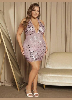 Жіноча сукня SHEIN 718875-5.1 2XL рожевий 2000004997991