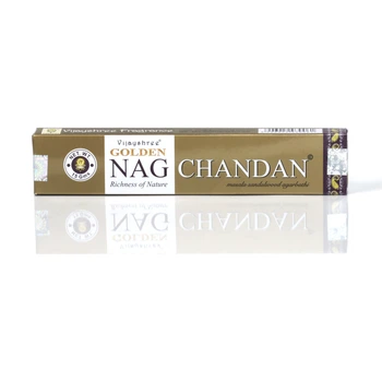Аромапалички, пахощі Chandan/Сандал (Vijayshree, Golden NAG) Віджайшрі, Голден Наг, 15 грам (уп. - 15 паличок)