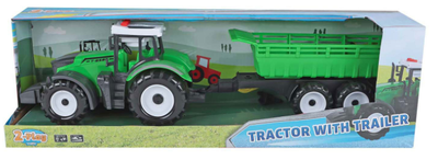 Traktor Two Play z przyczepą i funkcją wywrotu ze światłem i dźwiękiem (8713219545133)