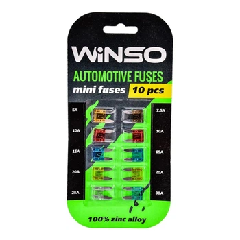 Набір запобіжників Winso Mini Low Profile низькопрофільні, 10шт