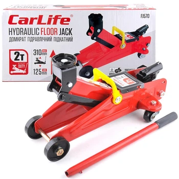 Домкрат підкатний CarLife 2т 125-310мм
