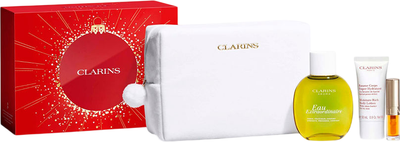 Zestaw do pielęgnacji Clarins Eau Extraordinaire Mgiełka do ciała 100 ml + Balsam do ciała 30 ml + Olejek do ust 1.4 ml + Kosmetyczka (3666057389733)