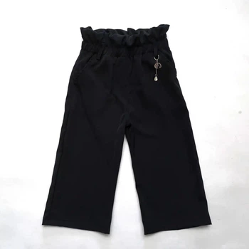 Брюки кюлоты для девочки Culottes, SmileTime черные рост 128 см (SF11-02-2)