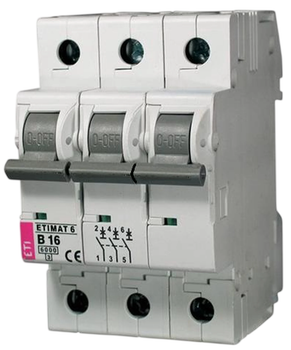 Wyłącznik automatyczny ETI ETIMAT6, 3 P, C, 6 kA, 13 A (5904722947801)