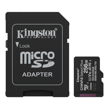 Карта пам'яті microSDXC (UHS-1) Kingston Canvas Select Plus Gen3 256Gb class 10 А1 (R-150MB/s) with adaptor (SDCS3/256GB)