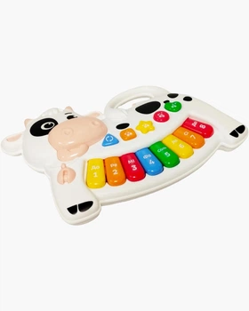 Піаніно WToys Корівка-музикант Біла Українське озвучування (75440)