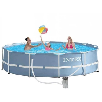 Каркасный бассейн с фильтрующим насосом для очистки воды Intex 366 * 76 см