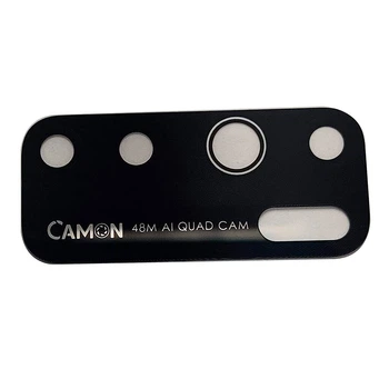 Скло на камеру Tecno Camon 15 / Camon 15 Air, Чорний - 351794