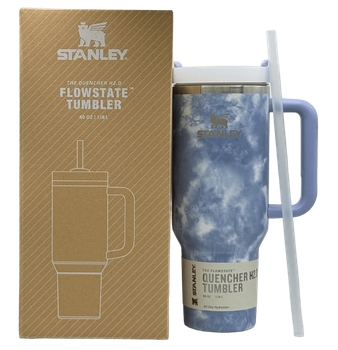 Термос термокружка Stanley Quencher H2.0 Tumbler из нержавеющей стали 1,18 л Blue Marble KT6007897