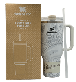 Термос термокружка Stanley Quencher H2.0 Tumbler из нержавеющей стали 1,18 л Gray Marble KT6007810