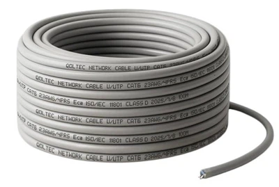 Патч-корд Qoltec UTP Cat6 50 m Grey (5901878545592)