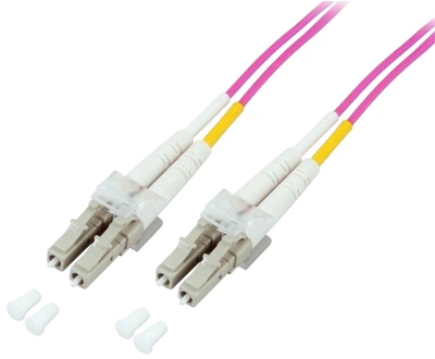 Patchcord Techly OM4 LC‑LC Duplex 3 m Violet (ILWL D5-LCLC-030/OM4)