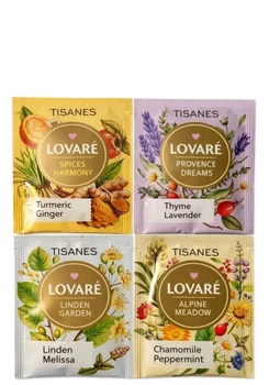 Чай Lovare Tisanes Blend Assorted Трав'яне Асорті в пакетиках 50 шт*1,5 г (59947)