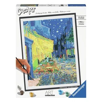 Картина за номерами Ravensburger CreArt Ван Гог: Кав'ярня на терасі вночі 23519 (4005556235193)