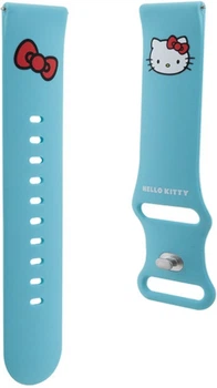Pasek Hello Kitty Silicone Kitty Head 22 mm Sky Blue (3666339212018)