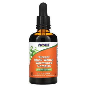 Чорний горіх та полин (Black Walnut Wormwood Complex) 60 мл NOW04982