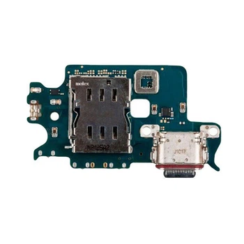 Плата Samsung S901 Galaxy S22, З мікрофоном, З роз'ємом на sim карту, З роз'ємом на зарядку - 346664
