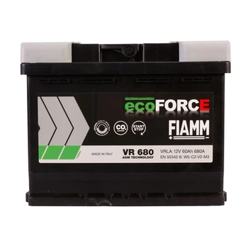 Автомобильный аккумулятор FIAMM Eco Force AGM 6СТ 60Ah R+ VR680