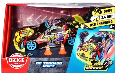Samochód zdalnie sterowany Dickie RC Remote Controlled Car Tornado Drift RTR (201104007) (4006333087363)