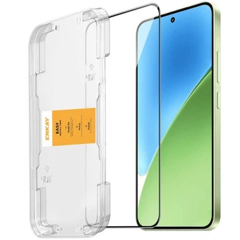 Защитное стекло ENKAY Easy Install Full Glue для Xiaomi 15T - Black
