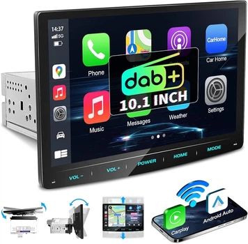 Автомагнитола Urvolax UR91C 1DIN с экраном 10.1|, CarPlay / Android Auto