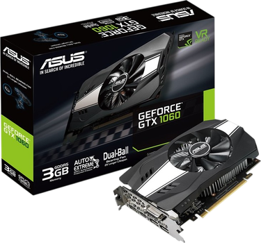 Відеокарта GeForce Asus GTX 1060 Phoenix 3GB (PH-GTX1060-3G) Б/В