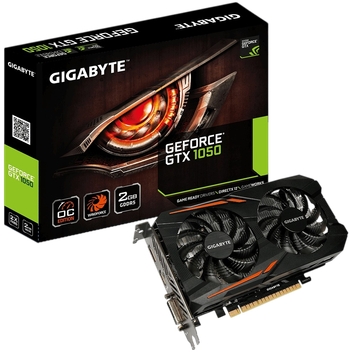 Відеокарта GeForce GTX 1050 2GB Gigabyte OC (GV-N1050OC-2GD) Б/В