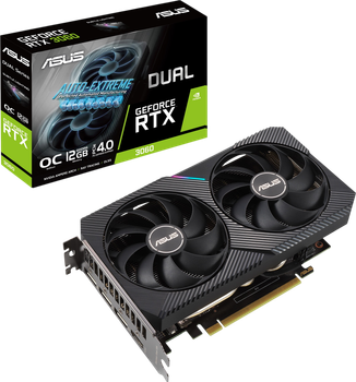 Відеокарта GeForce RTX 3060 12GB Asus Dual V2 OC (DUAL-RTX3060-O12G-V2) Б/В