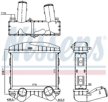 Интеркулер SMART CABRIO (450) / SMART FORTWO (450) / SMART ROADSTER (452) 1998-2007 г.