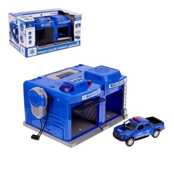 Гараж полиция CHENGMEI TOYS CLM-556 с музыкой, рацией и машинкой