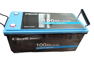 Акумулятор літій-залізо-фосфатний LiFePO4 Qoltec 24v 100Ah 2560Втгод BMS